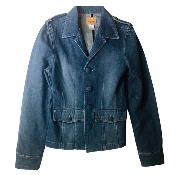 Sale JILL STUART Blazer Style Denim Jean Jacket - Picture 1 of 12